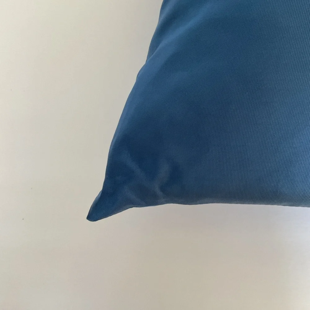 Jim Thompson Blue Silk Accent Pillow Signed